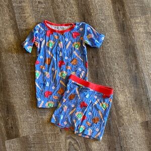 Little sleepies baseball shorts, pajamas